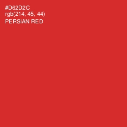 #D62D2C - Persian Red Color Image